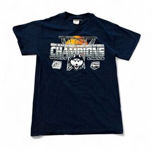 Blue 84 UConn Huskies 2014 NCAA Basketball National Champions Navy T-Shirt Mens
